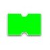 Этикет-лента 21,5*12 прямоугольная зеленая